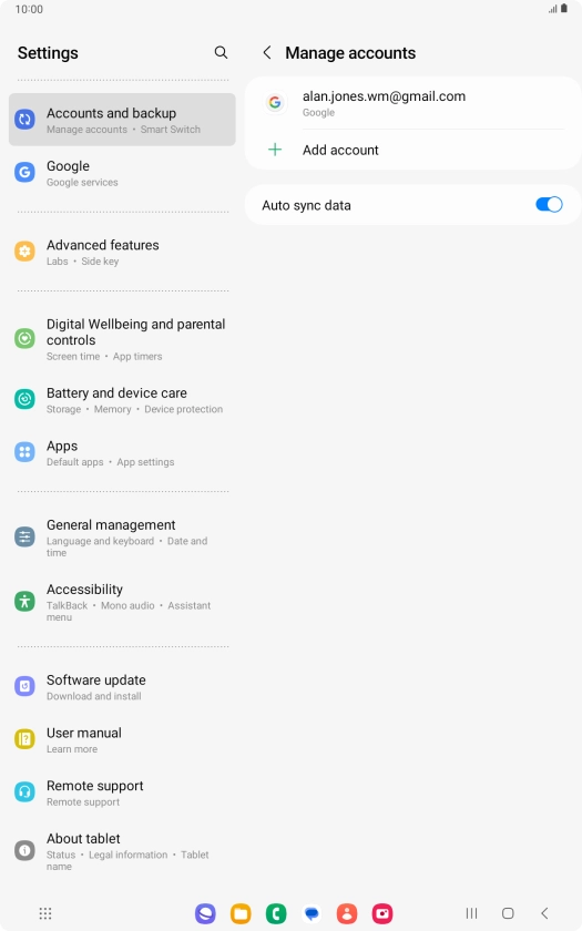 Press the Home key to return to the home screen.