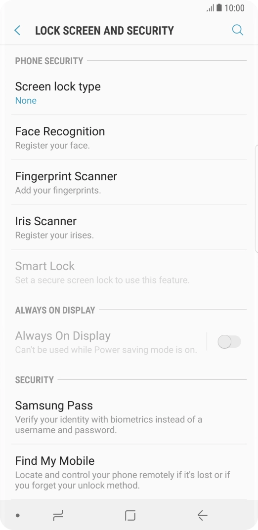 Press the Home key to return to the home screen.