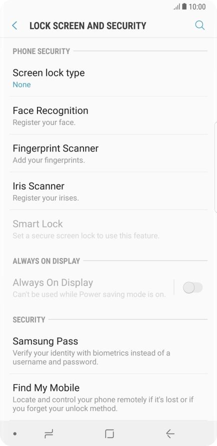 Press the Home key to return to the home screen.