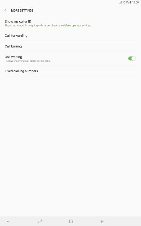 Press Call forwarding.