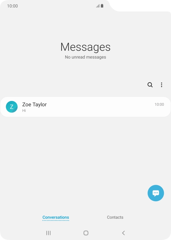 Press the new message icon.