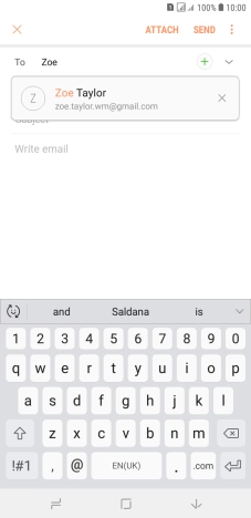 Press the required contact.