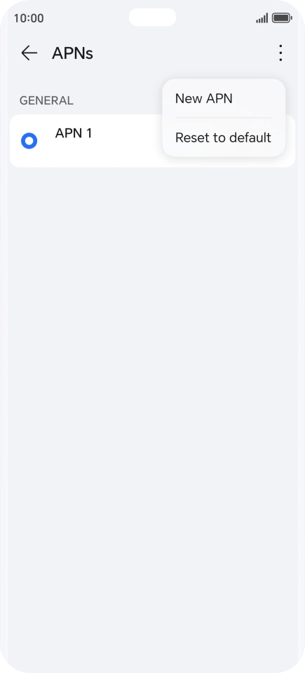 Press New APN.