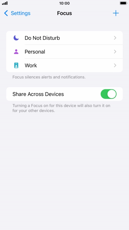 Press Do Not Disturb.