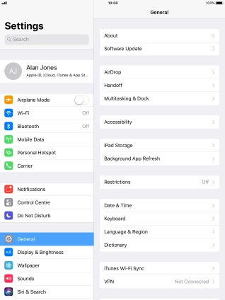 Press Background App Refresh.