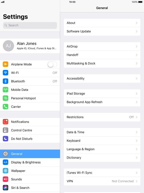 Press Background App Refresh.