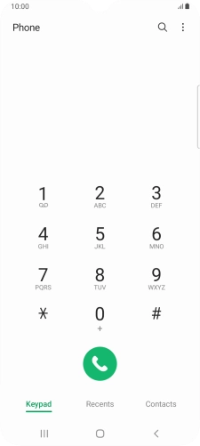 Press the menu icon.