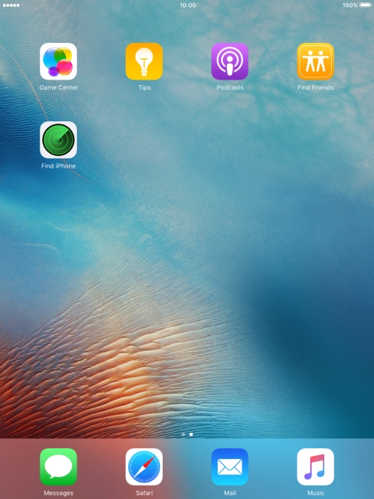 Press the Home key to return to the home screen.