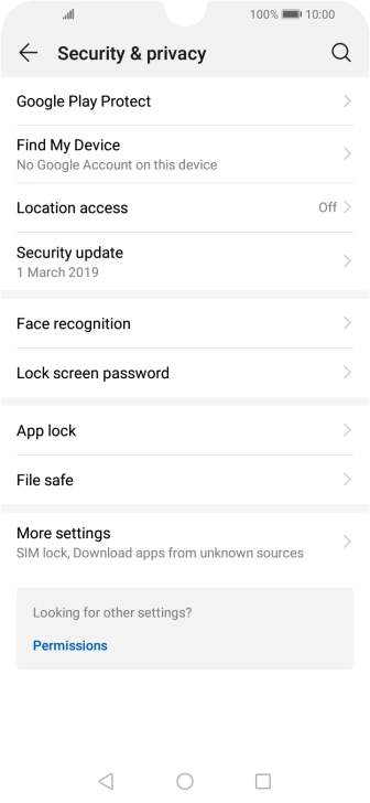 Press Lock screen password.