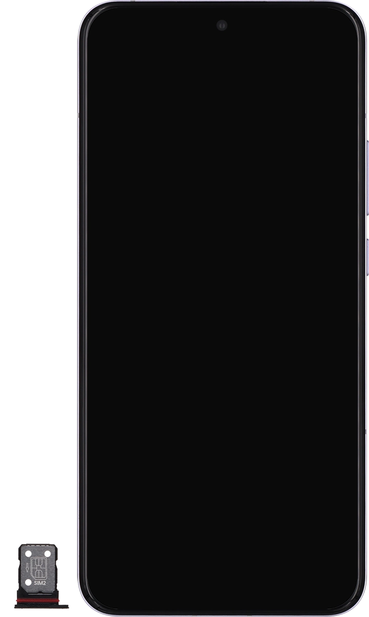 Turn your SIM as illustrated in the second SIM holder and place it in the SIM holder.