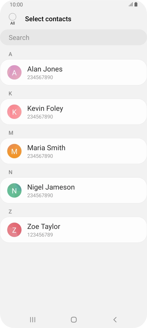 Press the field above 