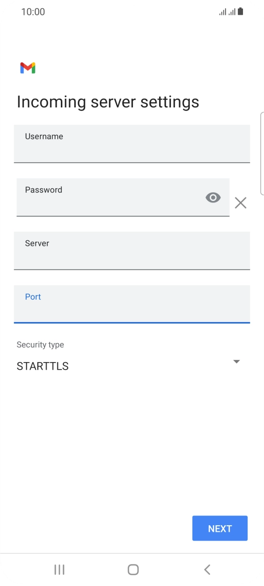 Press the drop down list below 
