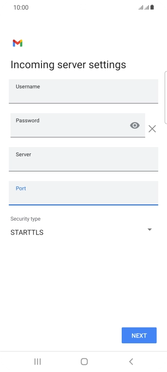 Press the drop down list below 