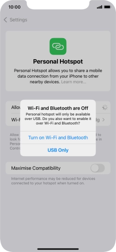 If Wi-Fi is turned off, press Turn on Wi-Fi and Bluetooth.