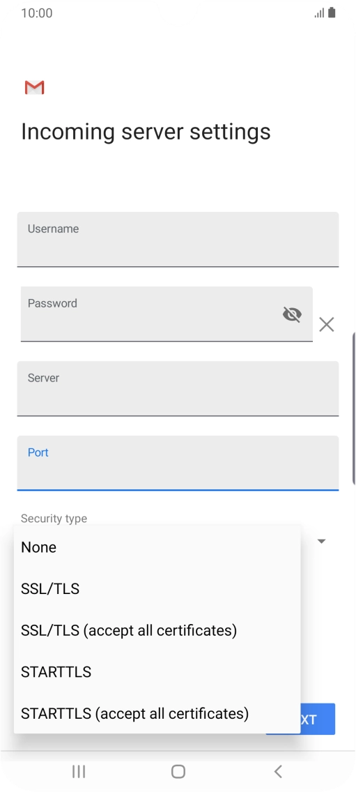 Press None to turn off the function.