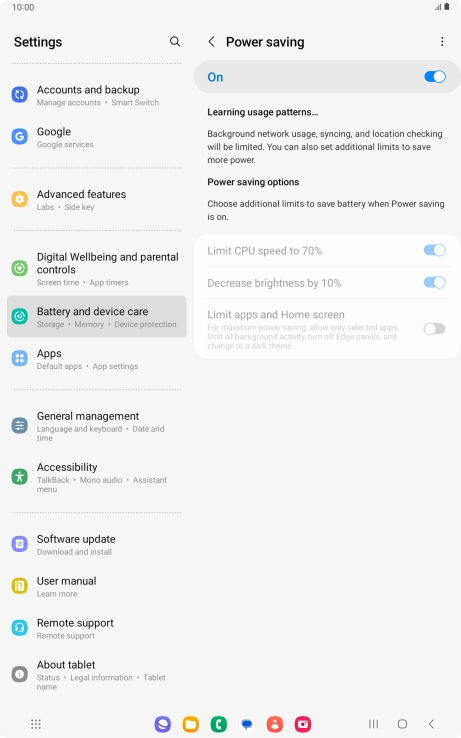 Press the Home key to return to the home screen.