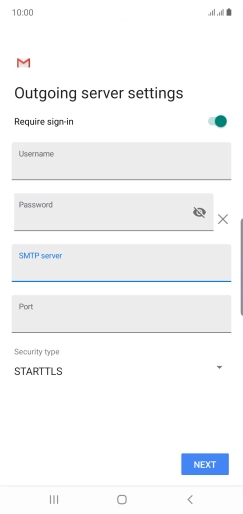 Press the field below 