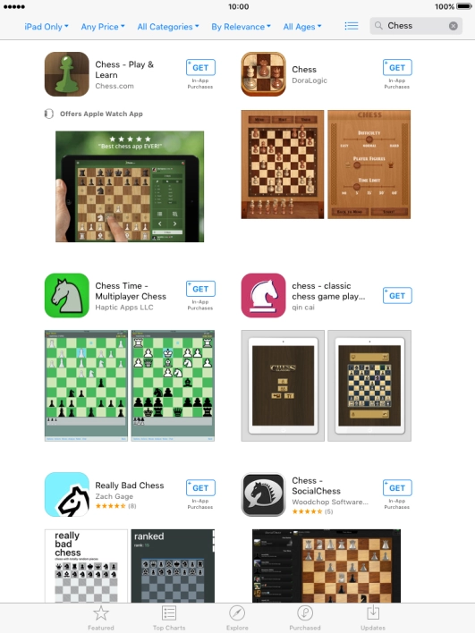 Press the required app.
