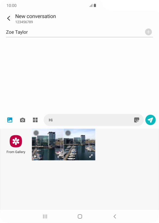 Press From Gallery and go to the required folder.