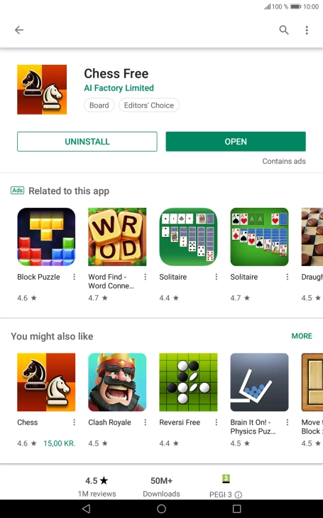 Press the Home key to return to the home screen.