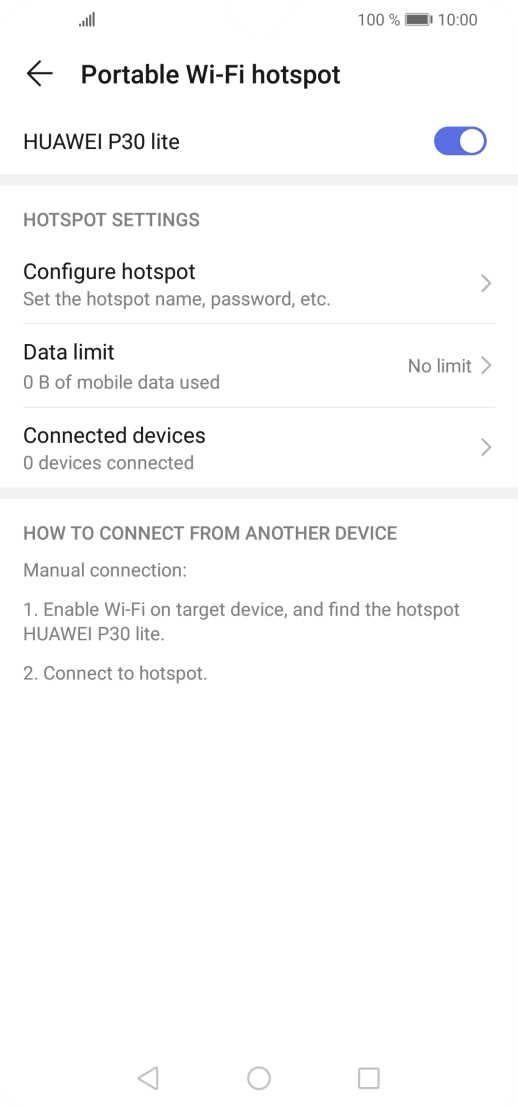 Press the Home key to return to the home screen.