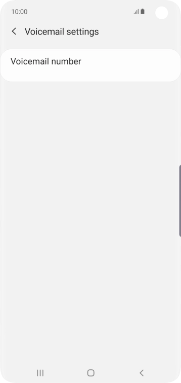 Press Voicemail number.