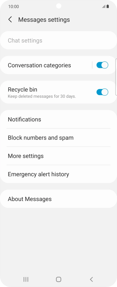 Press More settings.