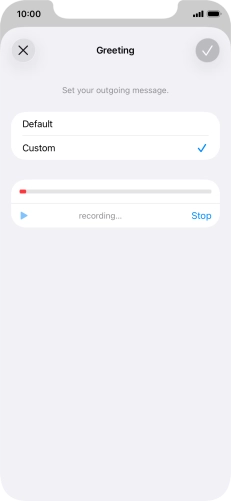 Press Stop to stop recording.
