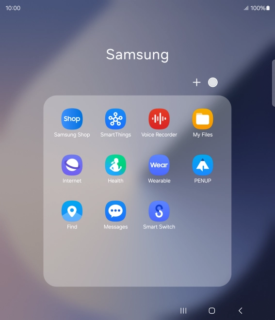 Open a supported app, e.g. Messages.