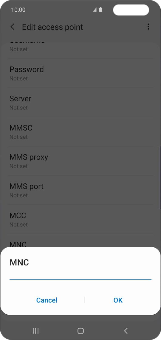 Key in 33 and press OK.