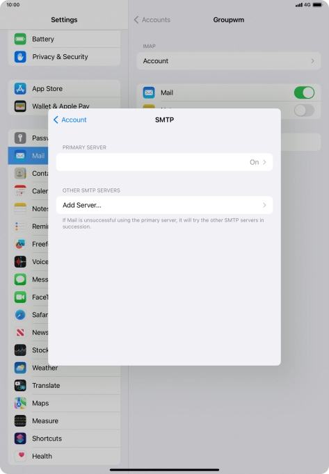 Press the field below 