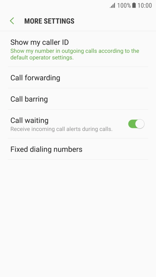 Press Call forwarding.