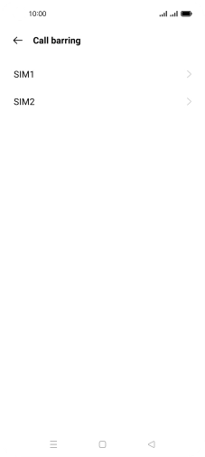 Press the required SIM.