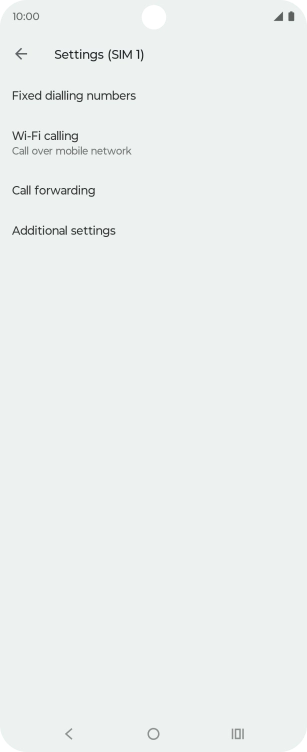 Press Call forwarding.