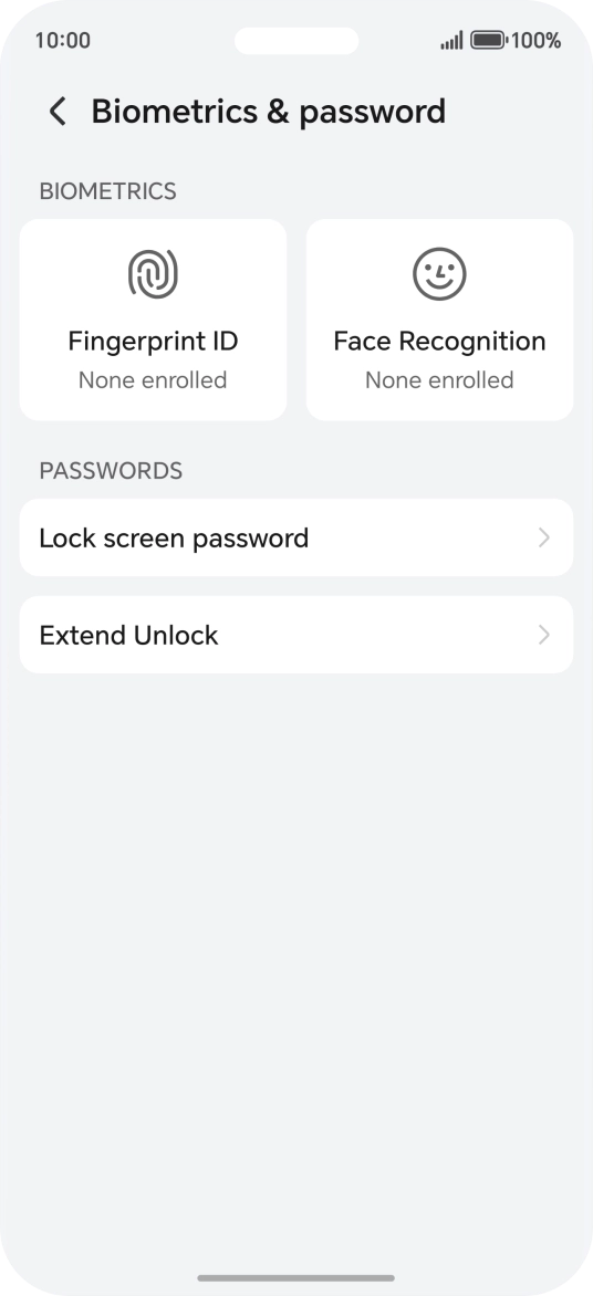Press Fingerprint ID.