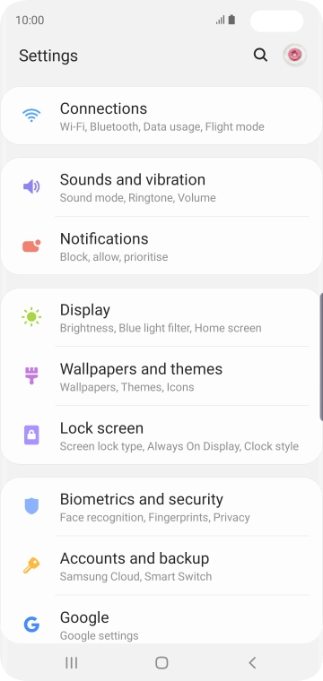 Press Biometrics and security.