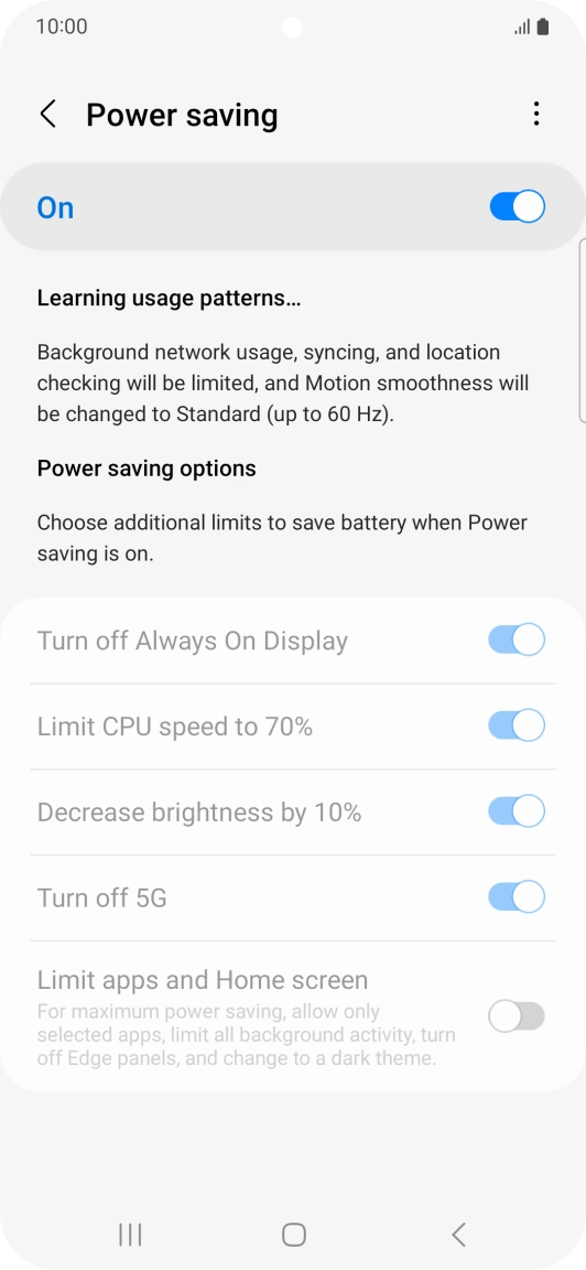 Press the Home key to return to the home screen.