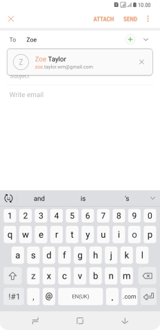 Press the required contact.