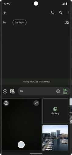Press Gallery and go to the required folder.