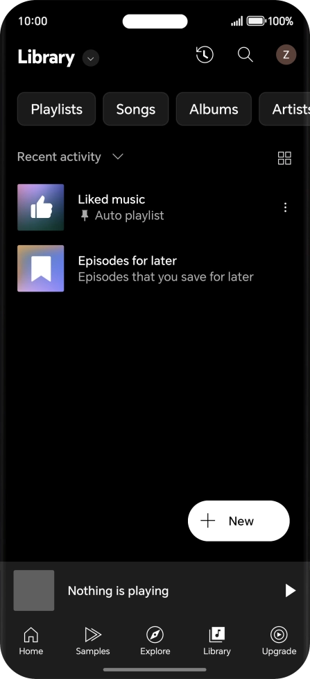 Press the drop down list.