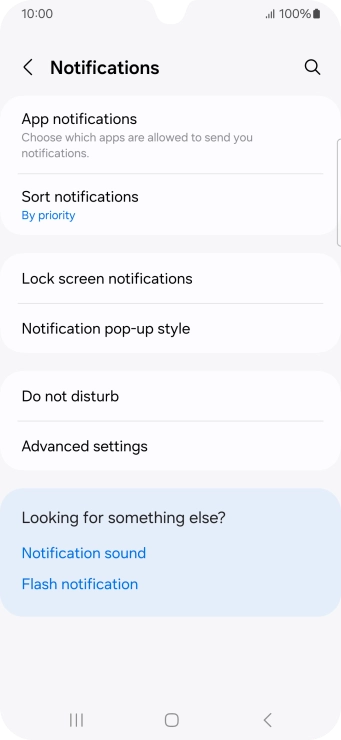 Press App notifications.