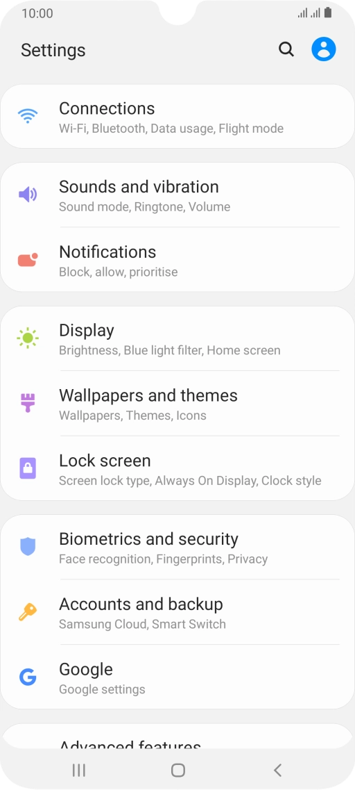 Press Accounts and backup.