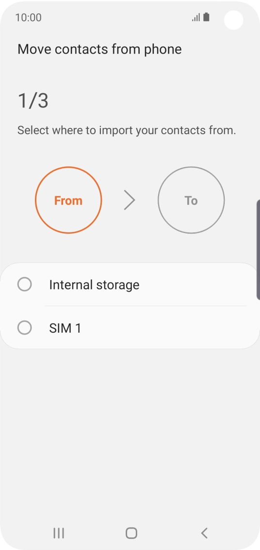 Press the name of the SIM.