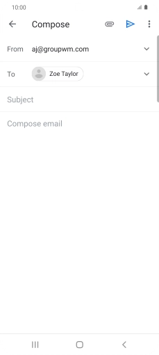 Press Subject and key in the required subject.