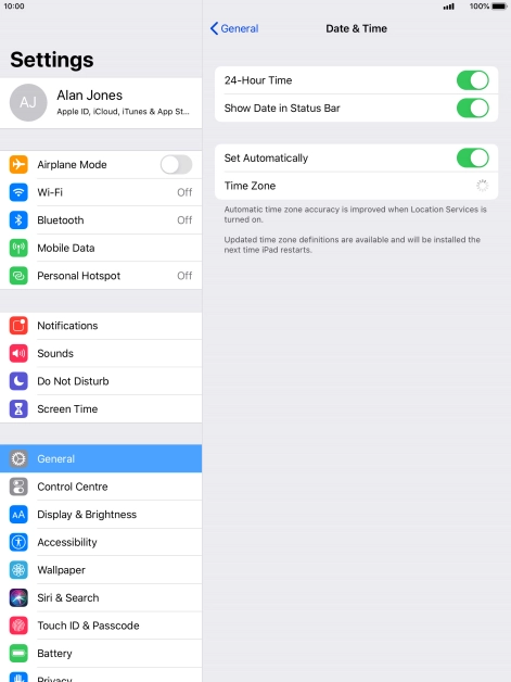 Press the Home key to return to the home screen.