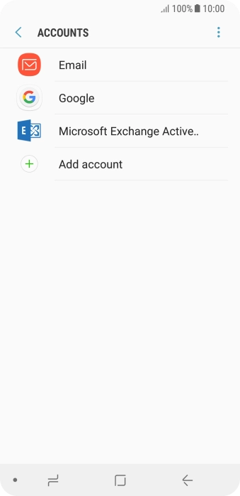 Press the menu icon.