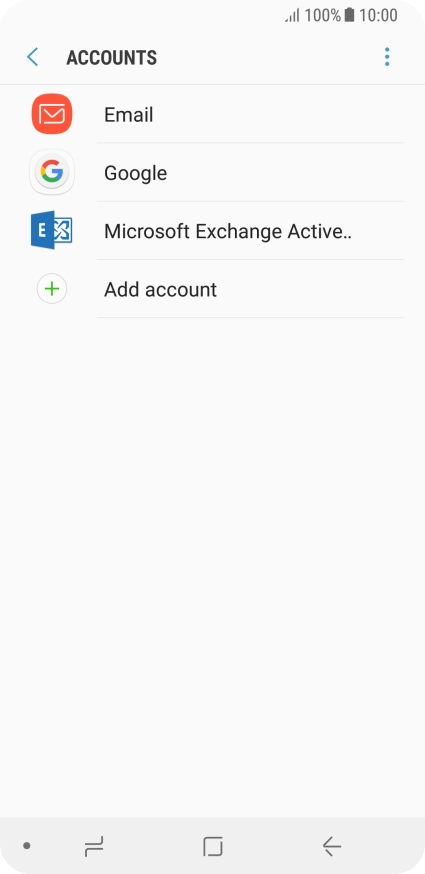 Press the menu icon.