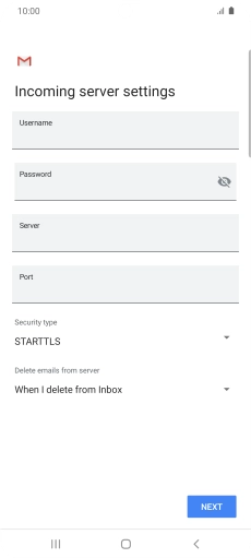 Press the field below 