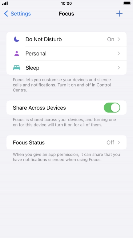 Press Do Not Disturb.