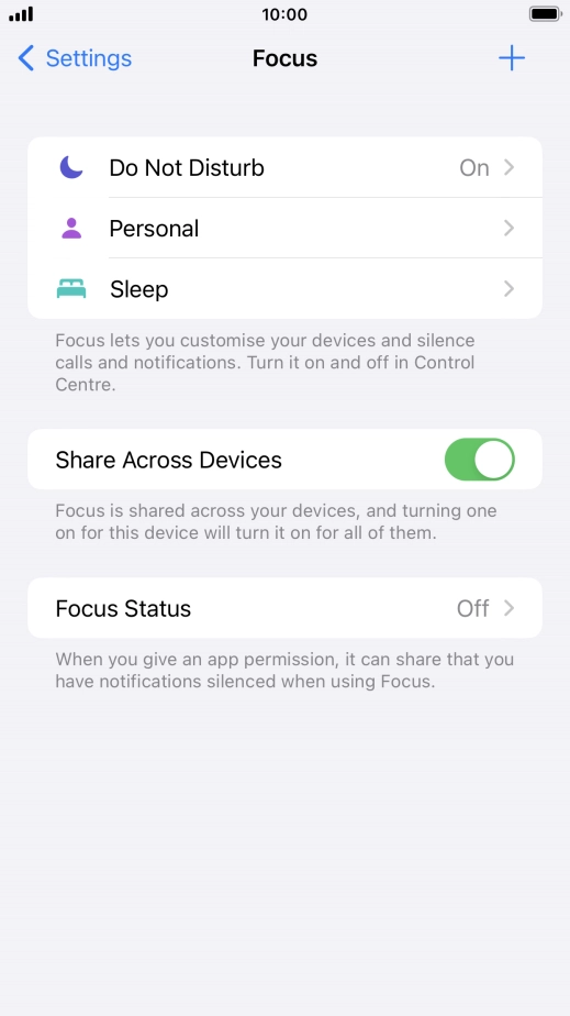 Press Do Not Disturb.